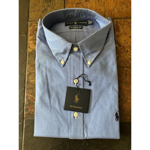 Ralph Lauren Other - NWT Ralph Lauren Mens Size 16.5 32/33 Blue Long Sleeve Shirt Classic Fit